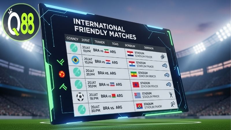 Lịch thi đấu giao hữu quốc tế – Cập nhật mới nhất