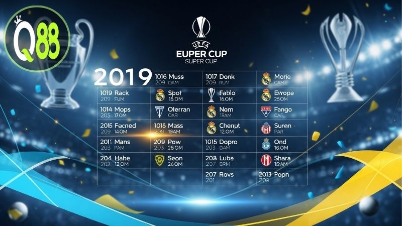 Lịch thi đấu Siêu Cúp Châu Âu – Cập nhật mới nhất